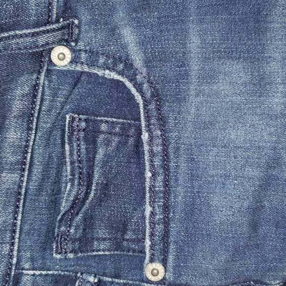 EXPRESS High Rise Dark Wash Barely Boot Jeans - Picture 10 of 10